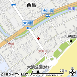 静岡県静岡市駿河区西島1038周辺の地図