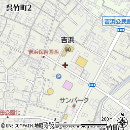 愛知県高浜市呉竹町周辺の地図