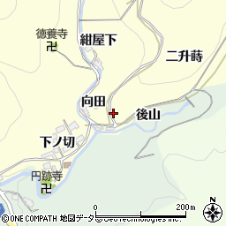 愛知県岡崎市蓬生町向田10周辺の地図