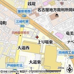 愛知県岡崎市戸崎町上り場東15周辺の地図