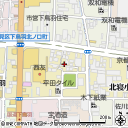 京都府京都市伏見区下鳥羽渡瀬町169周辺の地図