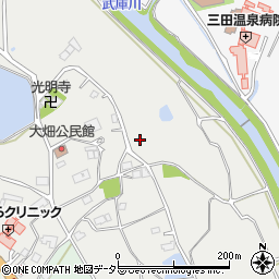 兵庫県三田市大畑108周辺の地図