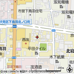 京都府京都市伏見区下鳥羽渡瀬町113周辺の地図