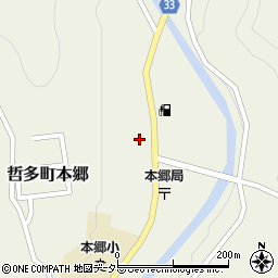 岡山県新見市哲多町本郷686周辺の地図