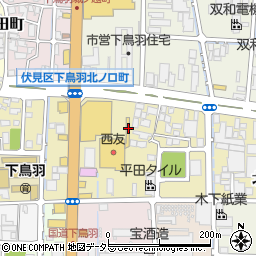 京都府京都市伏見区下鳥羽渡瀬町102周辺の地図