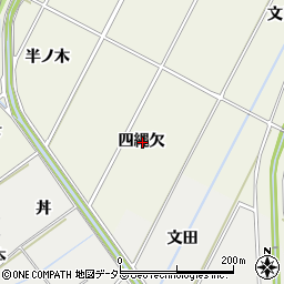 愛知県安城市安城町四縄欠周辺の地図