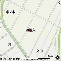 愛知県安城市安城町（四縄欠）周辺の地図