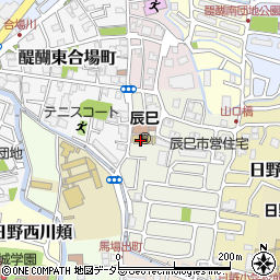 京都市　醍醐いきいき市民活動センター周辺の地図