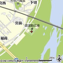 愛知県岡崎市渡町八本松周辺の地図