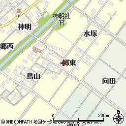 愛知県岡崎市島坂町郷東20周辺の地図