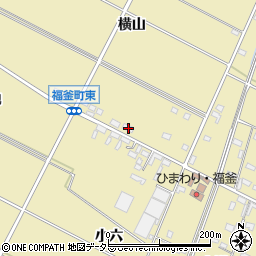 愛知県安城市福釜町横山80周辺の地図