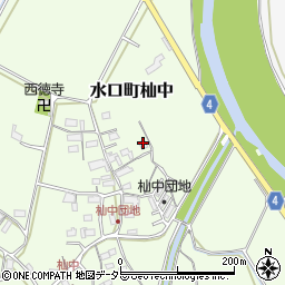 滋賀県甲賀市水口町杣中周辺の地図