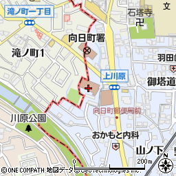 京都府山城広域振興局　乙訓保健所周辺の地図