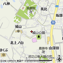 愛知県知多郡阿久比町卯坂栗之木谷周辺の地図