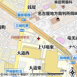 愛知県岡崎市戸崎町上り場東15-4周辺の地図