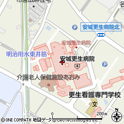 ＪＡあいち中央安城更生病院周辺の地図