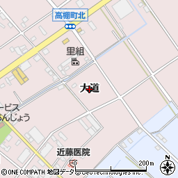 愛知県安城市高棚町（大道）周辺の地図