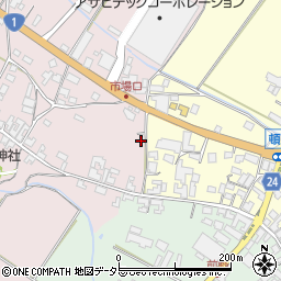 滋賀県甲賀市土山町市場8周辺の地図
