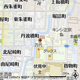 京都市　公設民営社会福祉施設伏見障害者デイサービスセンター周辺の地図