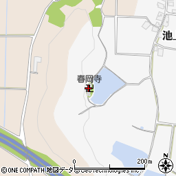 春岡寺周辺の地図