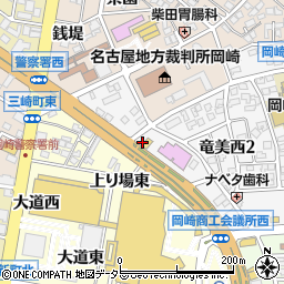 餃子の王将 岡崎南店周辺の地図