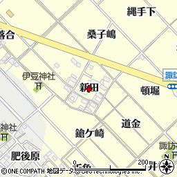 愛知県岡崎市渡町（新田）周辺の地図
