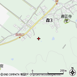 滋賀県大津市森周辺の地図