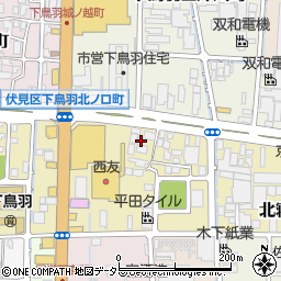 京都府京都市伏見区下鳥羽渡瀬町107周辺の地図
