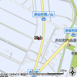 愛知県安城市赤松町鐘山周辺の地図