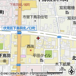 京都府京都市伏見区下鳥羽渡瀬町106周辺の地図