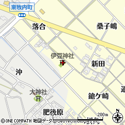 愛知県岡崎市渡町新田西42周辺の地図