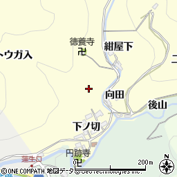 愛知県岡崎市蓬生町トウガ入周辺の地図