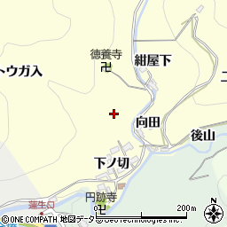 愛知県岡崎市蓬生町（トウガ入）周辺の地図