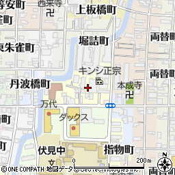 京都府京都市伏見区紙子屋町周辺の地図