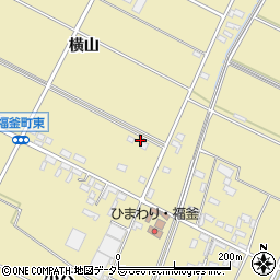 愛知県安城市福釜町横山86周辺の地図
