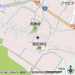 滋賀県甲賀市土山町市場170周辺の地図