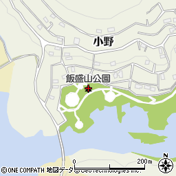 飯盛山公園周辺の地図