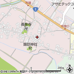 滋賀県甲賀市土山町市場155周辺の地図