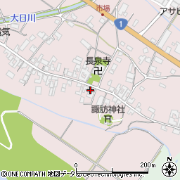 滋賀県甲賀市土山町市場183周辺の地図