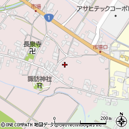滋賀県甲賀市土山町市場54周辺の地図