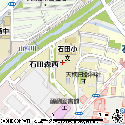 京都府京都市伏見区石田森西周辺の地図