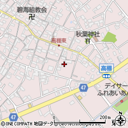愛知県安城市高棚町郷453周辺の地図