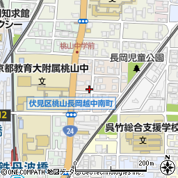 京都府京都市伏見区桃山長岡越中南町63周辺の地図