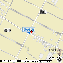 愛知県安城市福釜町横山73周辺の地図