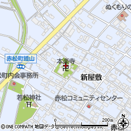 本楽寺周辺の地図