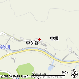 愛知県新城市出沢中ケ谷38周辺の地図