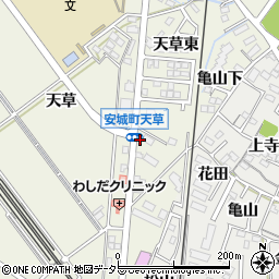 愛知県安城市安城町亀山下25-5周辺の地図