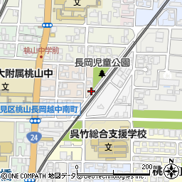 京都府京都市伏見区桃山長岡越中南町91-1周辺の地図