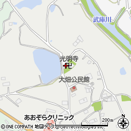 兵庫県三田市大畑158周辺の地図