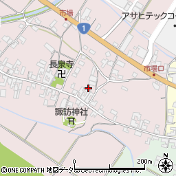 滋賀県甲賀市土山町市場154周辺の地図
